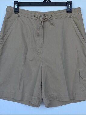 Ralph Lauren Khaki Drawstring Cargo Shorts Size 8